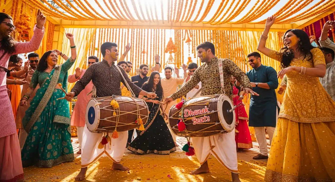 Dhol Dhanak haldi music entertainment