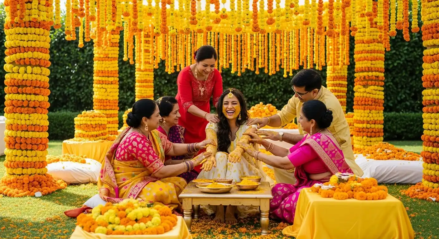 Marigold Dreams Haldi decorator
