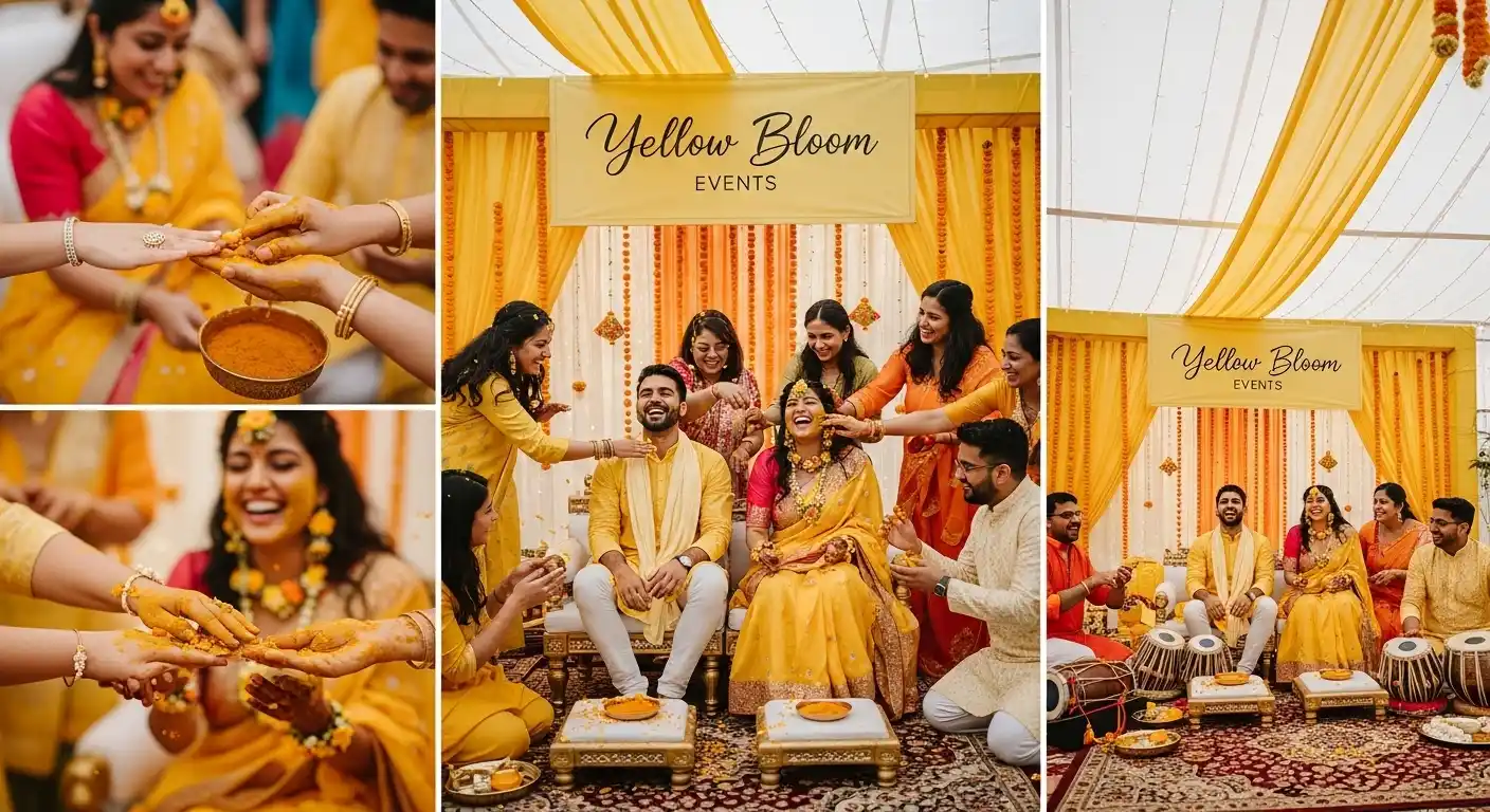 Yellow Bloom Events haldi photographer